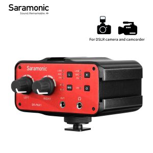 Кабели Saramonic Srpax1 Audio Mixer Preamp с Phantom Power for Guitar без зеркала DSLR Camercomer Canon Canon Nikon Sony Pentax