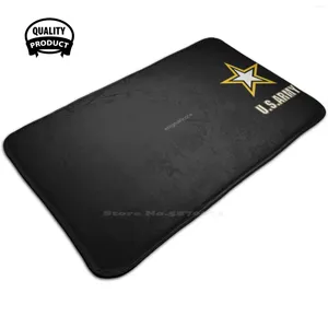 Carpets U.S. Army Star - Yellow And Black Outline 3D Soft Non-Slip Mat Rug Carpet Foot Pad Enigmaticone Navy Armed Forces Marine