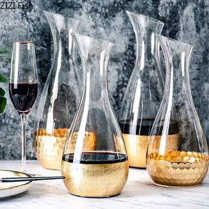 Leadfree Crystal Glass Bottle Decanter Europeanystyle Домохозяйство вино Бренди Бренди Шампанское Дисцензер Творческий набор 240415