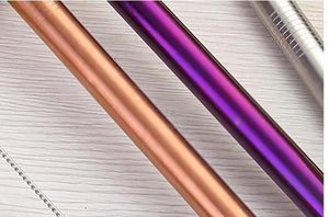 mix More Color 12MM Wide Straws 12MM Bubble Tea Straws Plated 12MM Stainless Steel Smoothie ZZ