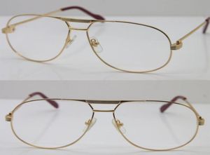 Luxury Metal Eye glasses Frames for men 1038366 Full Frame Metal Eyeglasses Oculos de Grau Masculino Optical Silver 18K Gold Class8891243
