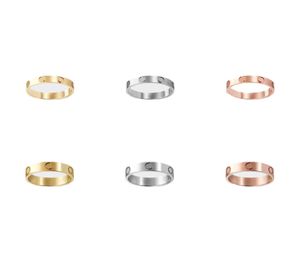 Pierścień Pierścień Pierścień Pierścień Weselna Womenmen Luksusowa biżuteria Tytanowa stal Goldplated Never Fade Not alergic Gold8205103