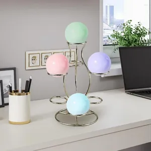 Piastre decorative eleganti supporto per supporto a sfera con planimetro di metallo finto per l'arredamento dell'ufficio per la casa organizzatore di fortune giada