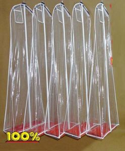 High Quality Transparent Wedding Dress Cheap Dust Cover Omniseal Extra Large PVC 1805810cm Wedding Garment Bag Skirt Clothes Cov4140853