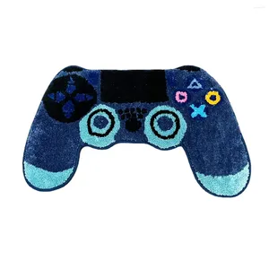Carpets Gamer Controller Shaped Tufted Rug Plush Comfort Non-Slip Game Room Decor Durable Easy Care Vibrant Colors Kids Teens Bedroom