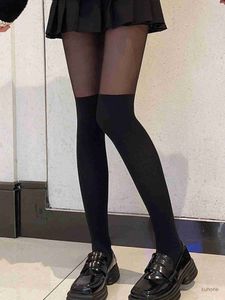 Strumpor hosierande damer andningsbara höga elastiska tights strumpor mager höga midja svarta tights solskydd kvinnor sommar sexig nylon strumpbyxor