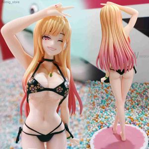 Action Toy Figures 23cm Sono Bisque Doll Wa Koi WO SURU Anime Figure Kitagawa Marin Bikini Style PVC Action Figur Vuxen Collection Model Doll Toys Y240415