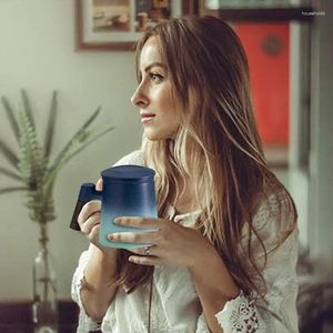 Tazze da tè con infuser e cimentro in rilievo tazza d'acqua in ceramica in rilievo regali unici per donne uomini antidolorifici