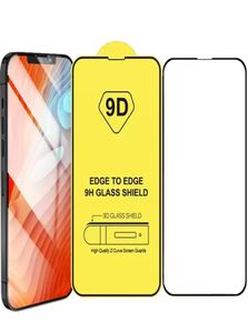 9D Full Cover Lime Tempered Glass 9H Screen Protector för iPhone 14 13 Pro Max 12 11 XS XR Protective Film3174143