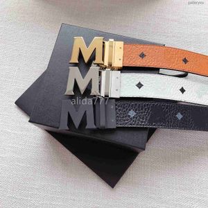 105-125см M Luxury Designer Belt G Buckle Fashion Подлинные кожаные женщины для мужчин Письмо с двойным большим золотом.