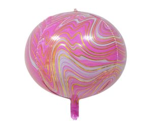 22Inch Marble Agate Balloon Aluminium Foil Balloon Rainbow Tie Dye Wedding Baby Shower Födelsedagsfest Påskballonger 176 N21968488