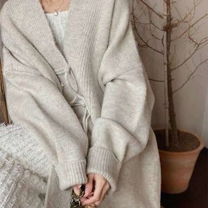 Autunno nuovo maglione abbottonato di maglione da donna Gentle sciolto e pigro versatile cinese a maglia cardigan