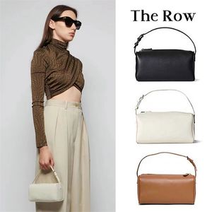 10A Quality The Row Square Pochette Lunch Bag Lady Purse Womens Handbag Luxurys Tote Tote Mens Leather Babuetteデザイナーバッグファッションスモールクロスボディ肩クラッチバッグ