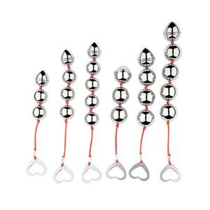 3 Sizes Anal Balls Metal Beads Butt Vaginal Plug Ring Handheld sexy Toys for Woman Erotic Adult Products Prostate Massage