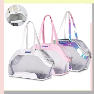 Кошачьи перевозчики софт -питомец портативные дышащие сумки для собак сумки для перевозчиков исходящие домашние животные сумочка с блокировкой молнии за молнии