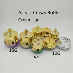 収納ボトル200pcs/lot 5g 10g 15gアクリルクリームジャープラスチックボトルの目と口紅のシニア