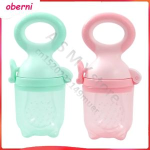 Oberni Baby Nipple Fresh Fruit Silica gel Feeding Bottles Nibbler Learn Feeding Drinking Water Straw Handle Infant BPA Free 240409