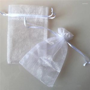 Gift Wrap 50Pcs Mesh Bundle Candy Bag Christmas Party Wedding Jewelry Packaging Box