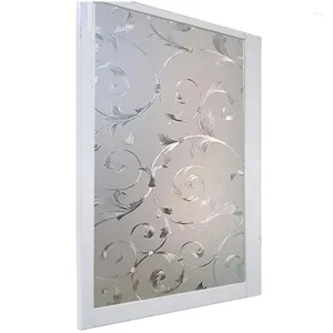 Fönsterklistermärken silver järnfilm glas ogenomskinlig frostad statisk klamring självhäftande integritet hem dekorativ 45 200 cm