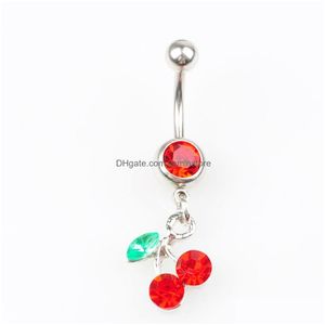 Navelklockknapp ringer YYJFF D0089 Flower Belly Stud Mix Colors Drop Delivery Jewel Body Dhzea