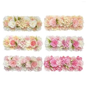Dekorativa blommor Arch Flower Panel Road Cited Floral Backdrop Table Centerpieces For Wedding Home Dining T Station Decoration