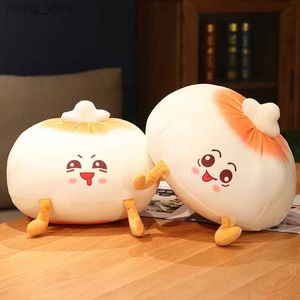 Plush Dolls Kawaii Soft Fried Bun Plush Stuffed Toy Doll Pillow Home Sofa Decoration Cushion Cute Baby Child Girlfriend Companion Gift Y240415