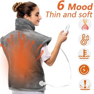 Carpets Shawl Electric Heating Pad Washable Light Thin Soft 6-Speed Adjust Temperature Winter Warmer Blanket Pain Relief Massag