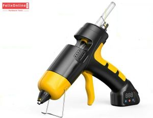 Gun Cordless Hot Melt Glue Gun with Digital Display Rechargeable Lithium Battery Hot Melt Gun with Adjustable Glue Output Home Diy