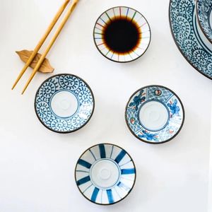 Plates Japanese Style Ceramic Dessert Sauce Dish Tableware Cup Gravy Boats Seasoning Saucers Vinegar Salad Wasabi Plate