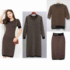 Designer Womens Dresses Womens Autumn Autuming Magion Gonne casual a maglia da lavoro da donna Stampa a quadri a quadri Abiti a maniche lunghe calde Abiti asiatici dimensioni