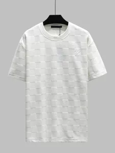 Mens Tshirts Round Neck broderad och tryckt Polar Style Summer Wear With Street Pure Cotton T-Shirts E2W2F