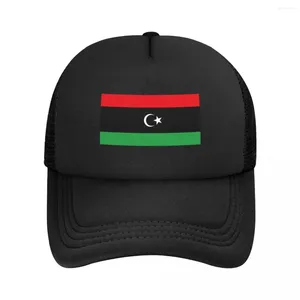 Ball Caps Classic Flag of Libya Baseball Cap dla kobiet mężczyzn oddychający ciężarówki na świeżym powietrzu