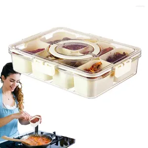 Storage Bottles Spice Containers Food Container Refrigerator Box With Lid Clear Plastic Jar Seale
