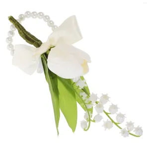 Decorative Flowers Artificial Flower Bridesmaid Wedding Decor Silk Cloth Boutonniere For Decoration