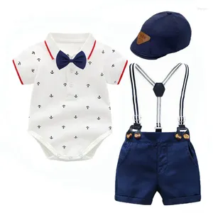 Clothing Sets Biobella Infantil Baby Boys Set Cap Bodysuit Tie Pants Kids For 0-24M Born Costume Xmas Baptism Elegant Clothes