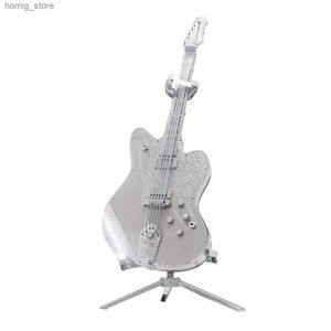 3D Bulmacalar Gitar 3D Diy Metal Yapboz Bulmacası Yaratıcı Çocuk Eğitim Oyuncakları Y240415