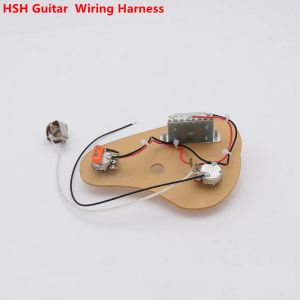 Kablar 1 SET HSH Electric Guitar Wiring sele (2x 500K Alpha Pots + 5way Switch + Jack) för St IBZ