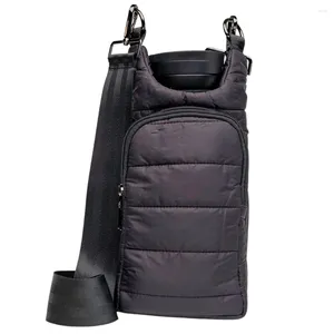 Torby na zakupy w dół okładki na filiżankę wody przenośny uchwyt na butelkę puffer puffer crossbody hydrobags do szerokiego paska na zewnątrz torba na ramię