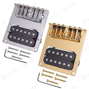 Kabel L Form Sattel 6 String TL E -Gitarrenbrücke mit schwarzem Humbucker -Abholung