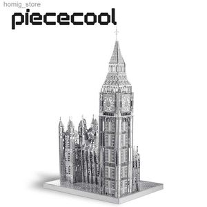 Puzzos 3d Puzzos de metal 3d Puzzim de metal Big Ben Building Kits Jigsaw Diy Kit Toys Teen Toys for Brain Teaser Melhores presentes de aniversário Y240415