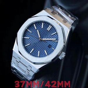 디자이너 시계 남자 42mm 37mm 여성 자동 골격 시계 시계 클래식 15400st 15450st Audemar Dail 기계식 방수 Uhren Orologio di Lusso Montre de Luxe