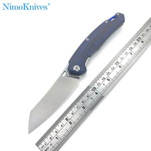 Nimoknives Fatdragon 야외 캠핑 전술 사냥 나이프 D2 블레이드 G10 High Hearness Folding Multi-Tool Knife