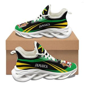 Scarpe casual Jamaica National Bandiera Medaglia di medaglia Donne uomini autunno inverno Tennis Outdoor Work traspiranti ferenti scarpe da ginnastica