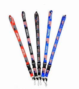 US -Flaggen 2024 Trump Telefon Lanyard Party Geschenkgurt entfernbare Flaggen der Vereinigten Staaten Trump Key Ketten Saite