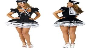 New sexy lingerie cosplay Halloween Naval Suit Sailor Suit Game Uniform Temptation Halloween COS Show Costume Uniform Set4103587