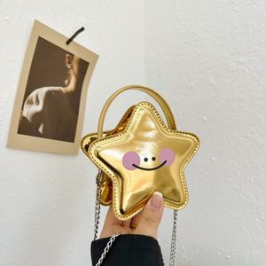 Mini bag for women 2024 new fashion and versatile cartoon little star lipstick bag for children, fashionable cross-body bag