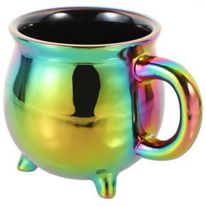 Canecas Copo de bruxa Drinks de cerâmica que serve caneca Cauldron Cauldron Coffee Water bebendo copos