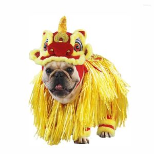 Собачья одежда Lion Dance Christmar Costum