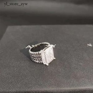Дизайнер браслета Дэвида Юрма звонит новая диверная обручальная кольца для женщин праздничный подарок бриллианты стерлингового серебряного кольца Dy кольцо 14 тыс. Золото.