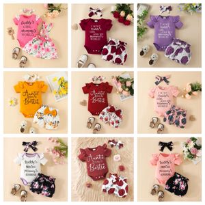 Clothing Sets Baby Girl Easter Clothes Set Bodysuit Romper Black Tle Tutu Skirt Headband 018M Born Infant Toddler Festival Outfit Dr Dhoh2